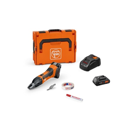 Fein ABSS 18 1.6 E AS Cordless Slitting Shears Set for up to 1.6 mm ABSS 18 1.6 E AS Set